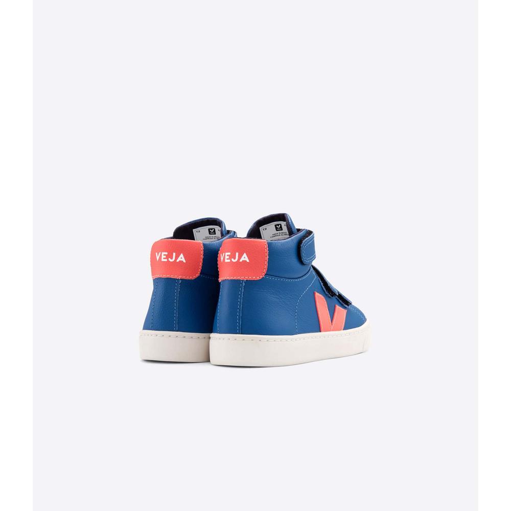 Blue Kids' Veja ESPLAR MID CHROMEFREE High Tops | AU 680OKI